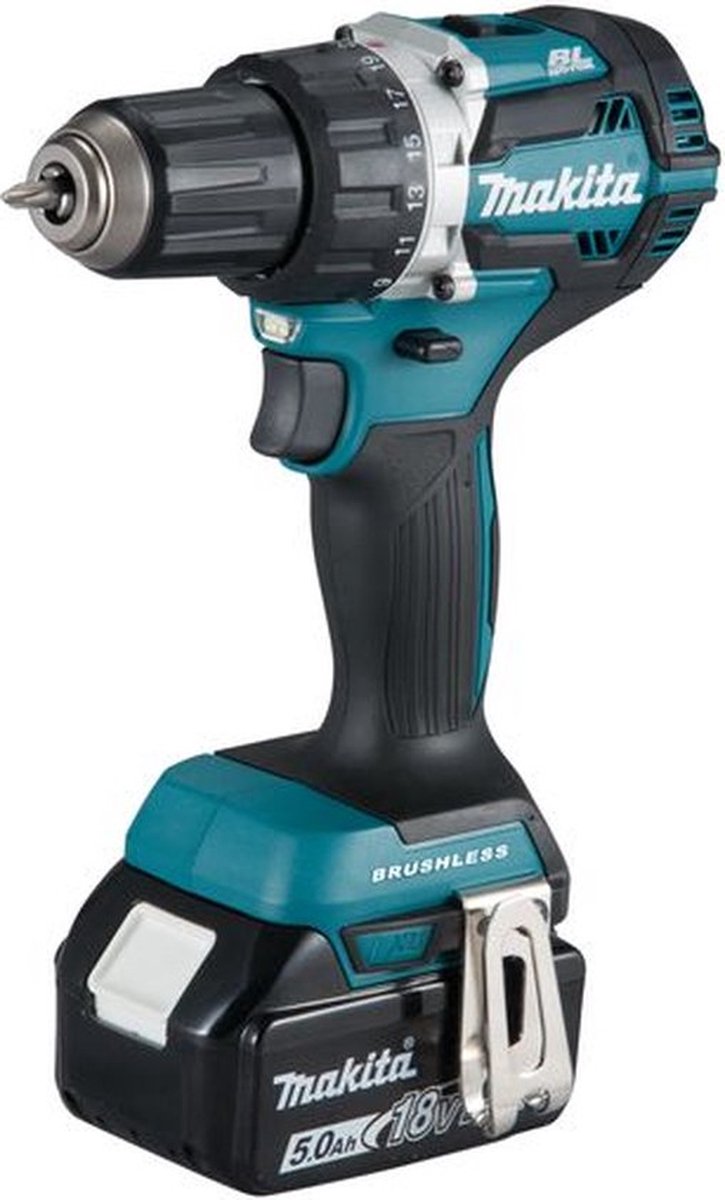 Makita tools - perceuse visseuse sans fil 18v, 1x batterie 5,0 ah li-ion, sans chargeur ddf484t1j
