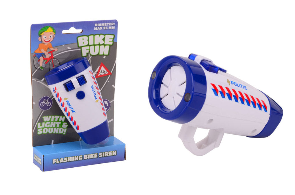 Police de lampe à LED amusante à vélo avec sirène
