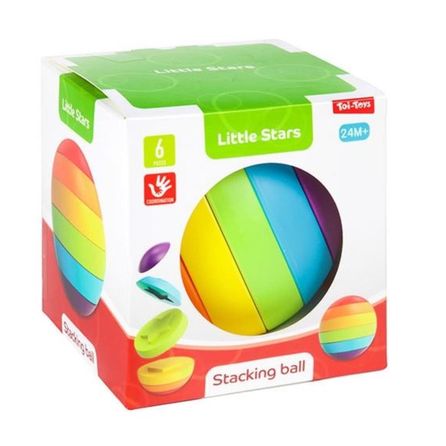 Petites étoiles Little Stack Tower Puzzle Ball 6 pièces