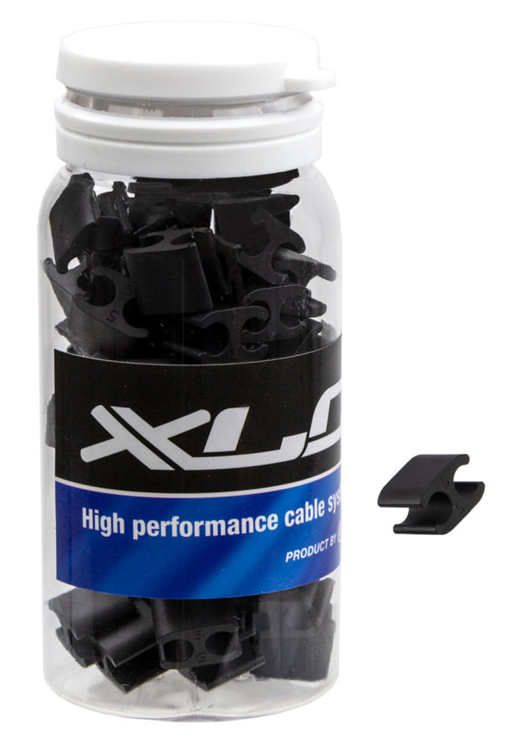 Xlc kabed duo câble clip pvc 5.0 5.0mm noir pot a 50