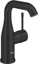 Mitigeur lavabo Grohe essence nouveau taille M – bec orientable – aquaguide – push-open – noir mat