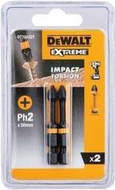 Embouts de tournevis à torsion à impact extrême Dewalt dt70532t ph2 - 50 mm (2 pièces)