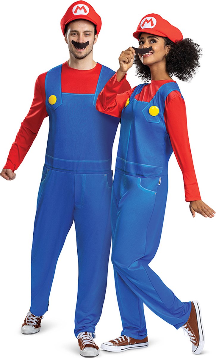 Déguisement Nintendo - Super Mario Bros, Mario Elevated Costume Classique Adultes, Taille L XL,