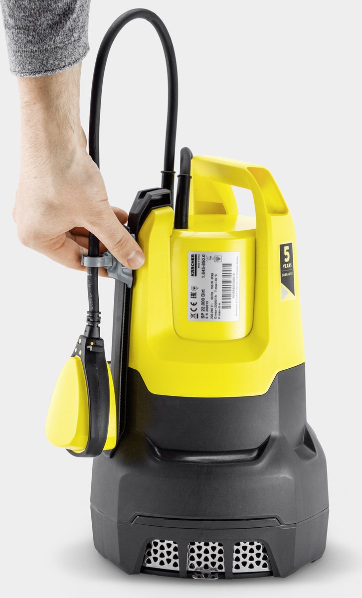 Pompe submersible pour eaux usées Kärcher sp 22 000 - débit d'eau 22 000 l h - aspiration plate jusqu'à 35 mm - granulométrie max. 30 millimètres