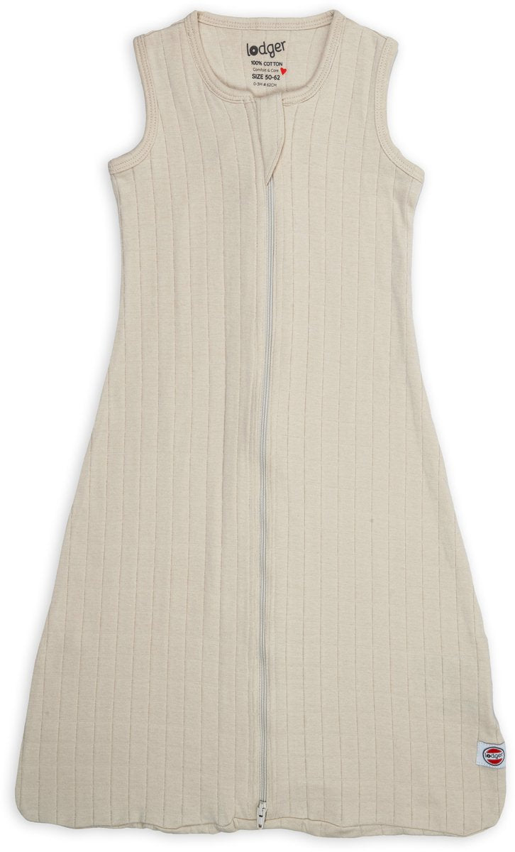 Lodger trémie - gigoteuse hydrophile bébé - crème - 0,3 tog - 80cm - coton bio - gigoteuse d'été gigoteuse bébé