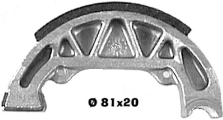À venir bientôt standard biologique de chaussures de frein 95 x 20 mm