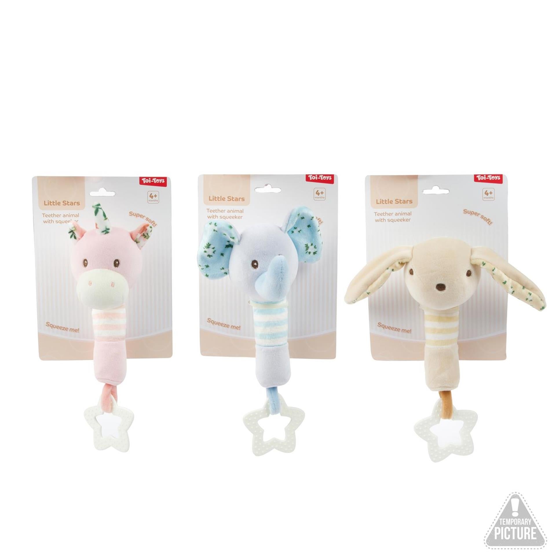 Toi-toys hochet bébé petites étoiles + anneau de dentition