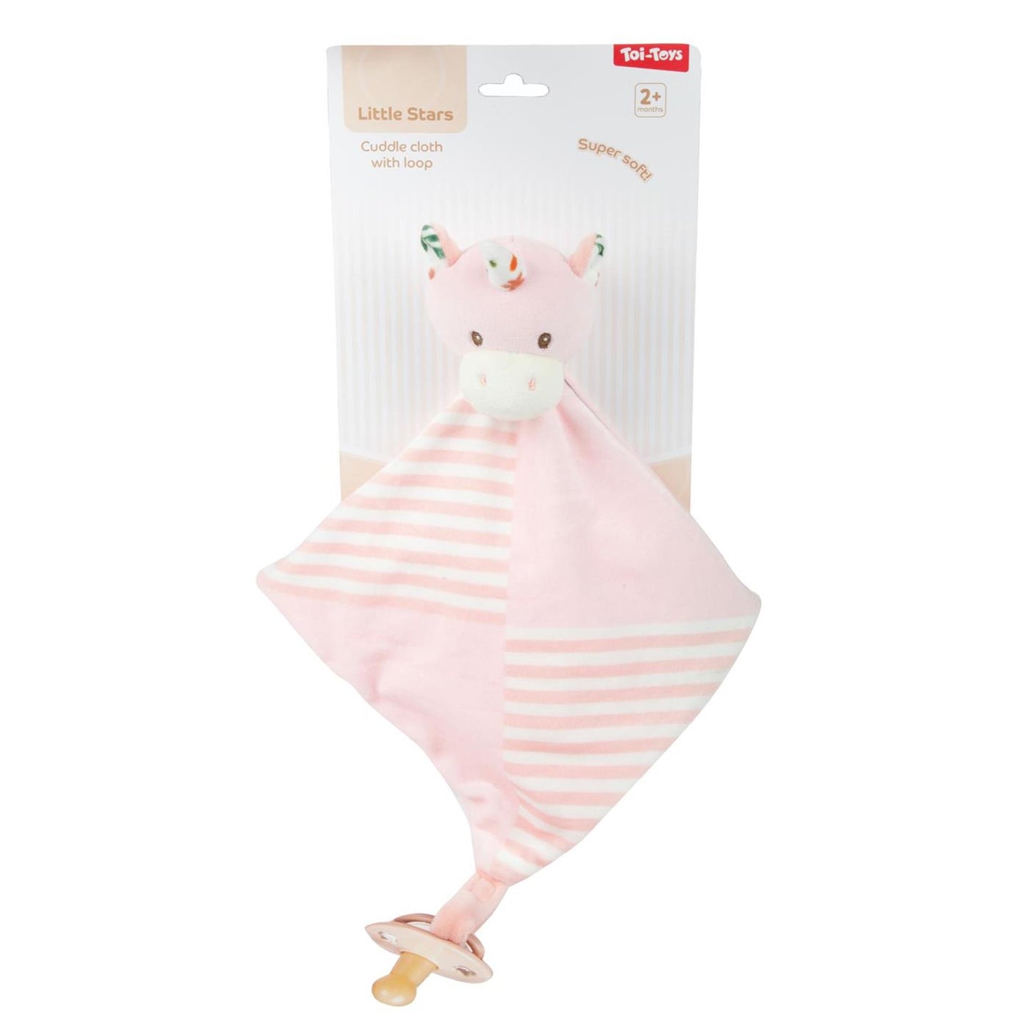 Toi-toys doudou bébé petites étoiles avec boucle