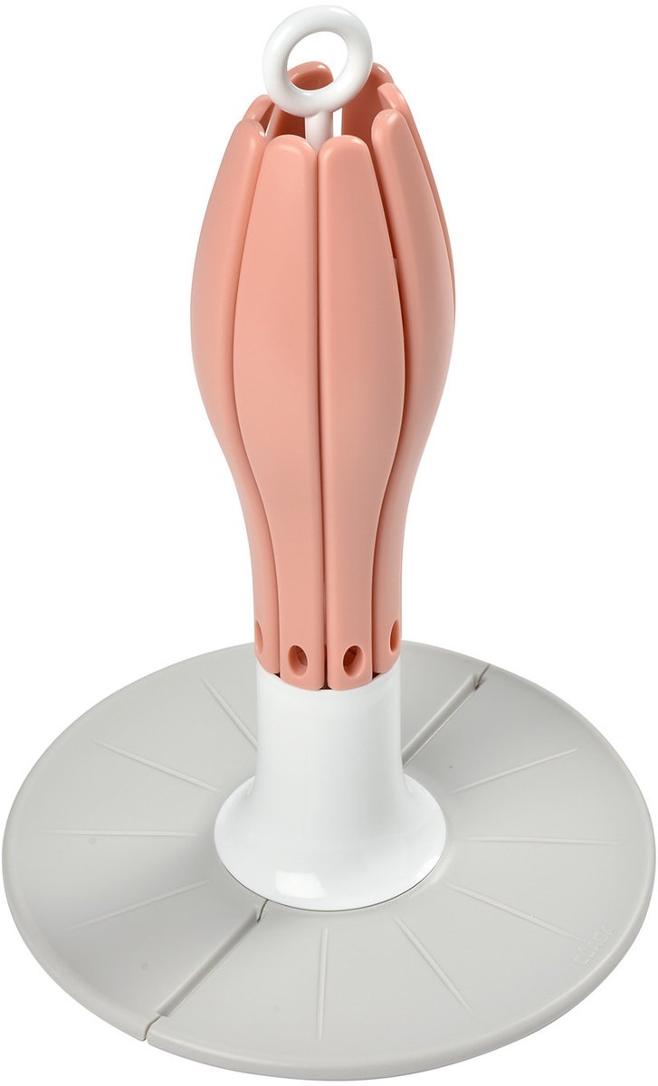 Béaba casier à biberons - égouttoir pliable - égouttoir hygiénique compact pour biberons - pour 8 accessoires biberons - fleur rose
