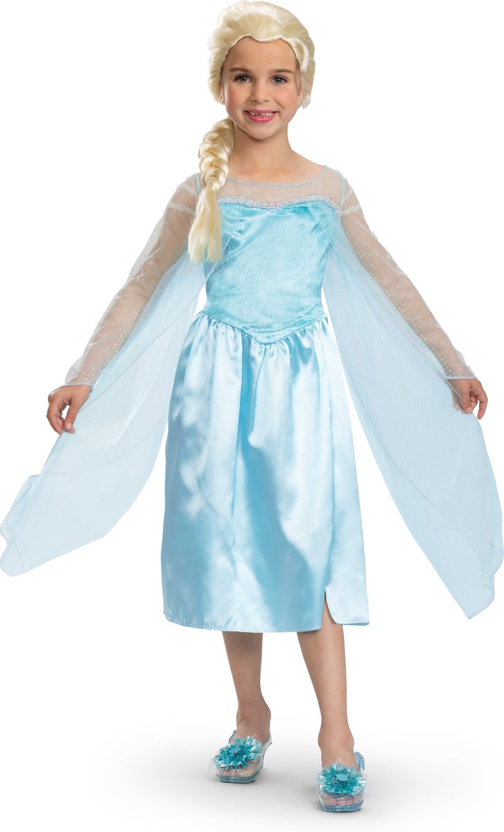 Déguisement Disney - La Reine des Neiges, Elsa Classic, taille xs (3-4 ans), filles