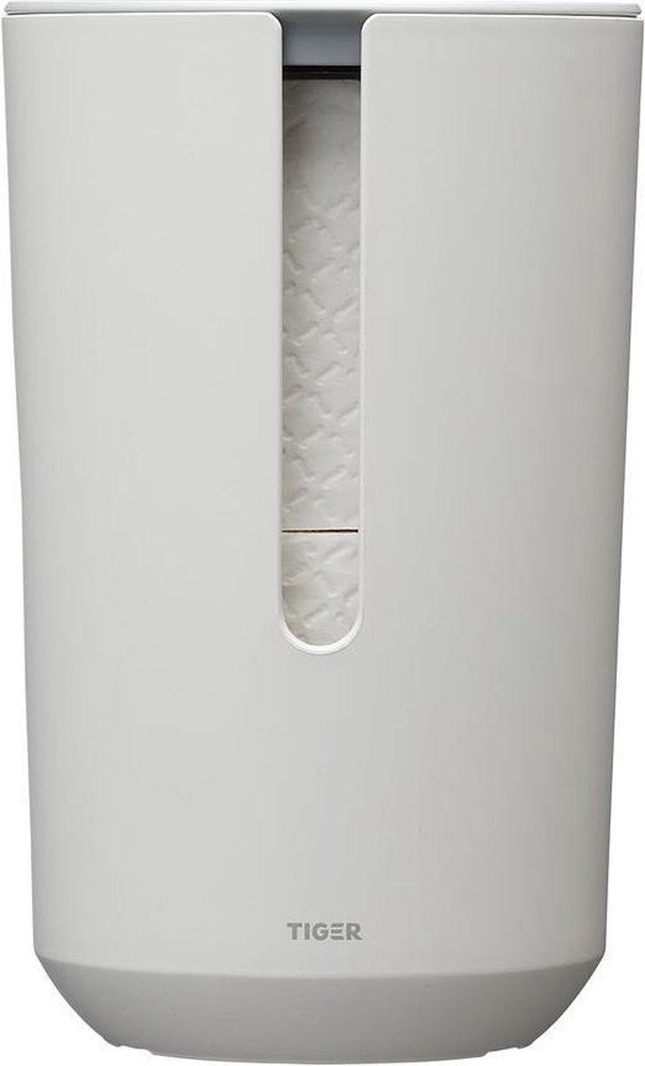 Tiger tess - porte-rouleau de rechange avec couvercle - autoportant - blanc gris clair