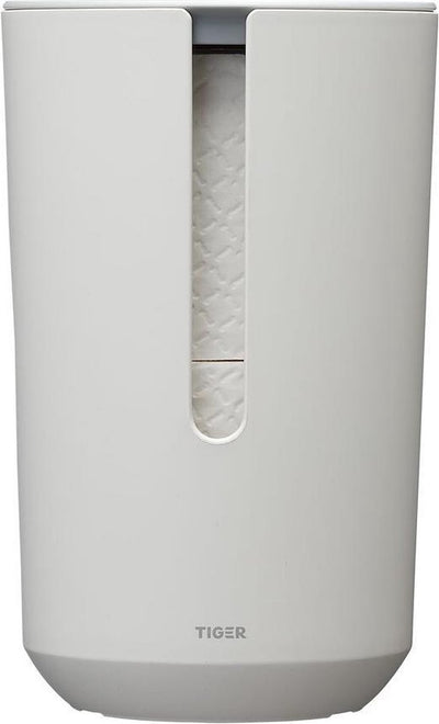 Tiger tess - porte-rouleau de rechange avec couvercle - autoportant - blanc gris clair