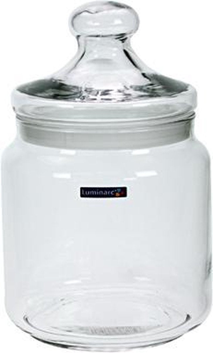 Luminarc - pot à bonbons club - verre 1,5 litre