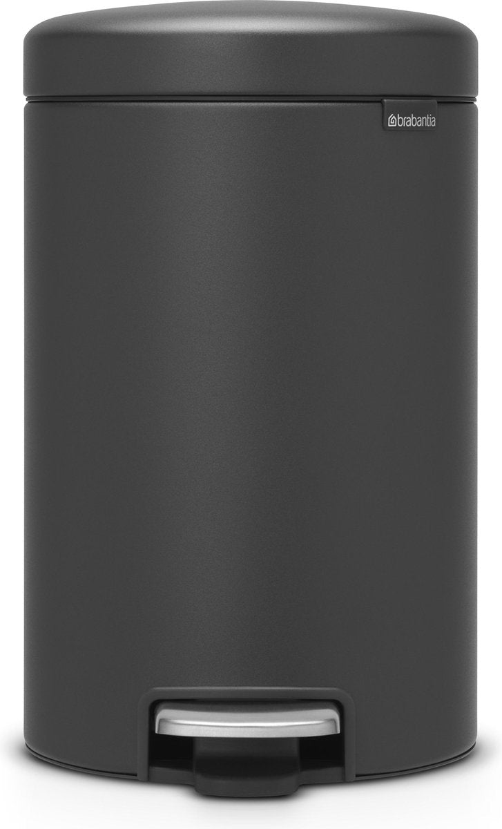Poubelle Brabantia newicon - 12 litres - gris minéral infini