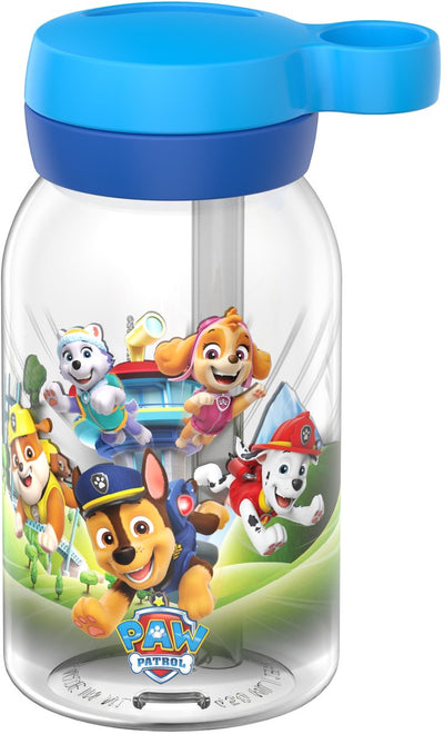 Gourde Mepal avec campus en paille - 450 ml - gourde pour enfants - étanche - couvercle hygiénique à visser - chiots Paw Patrol