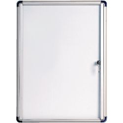Vitrine bi.office magnétique blanche, transparente