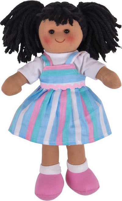 Poupée en tissu Bigjigs Kira - 28cm