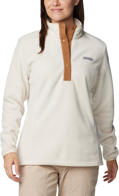 Columbia benton springs™ 1 2 snap pull over ii pull d'extérieur pour femme - craie, marron camel
