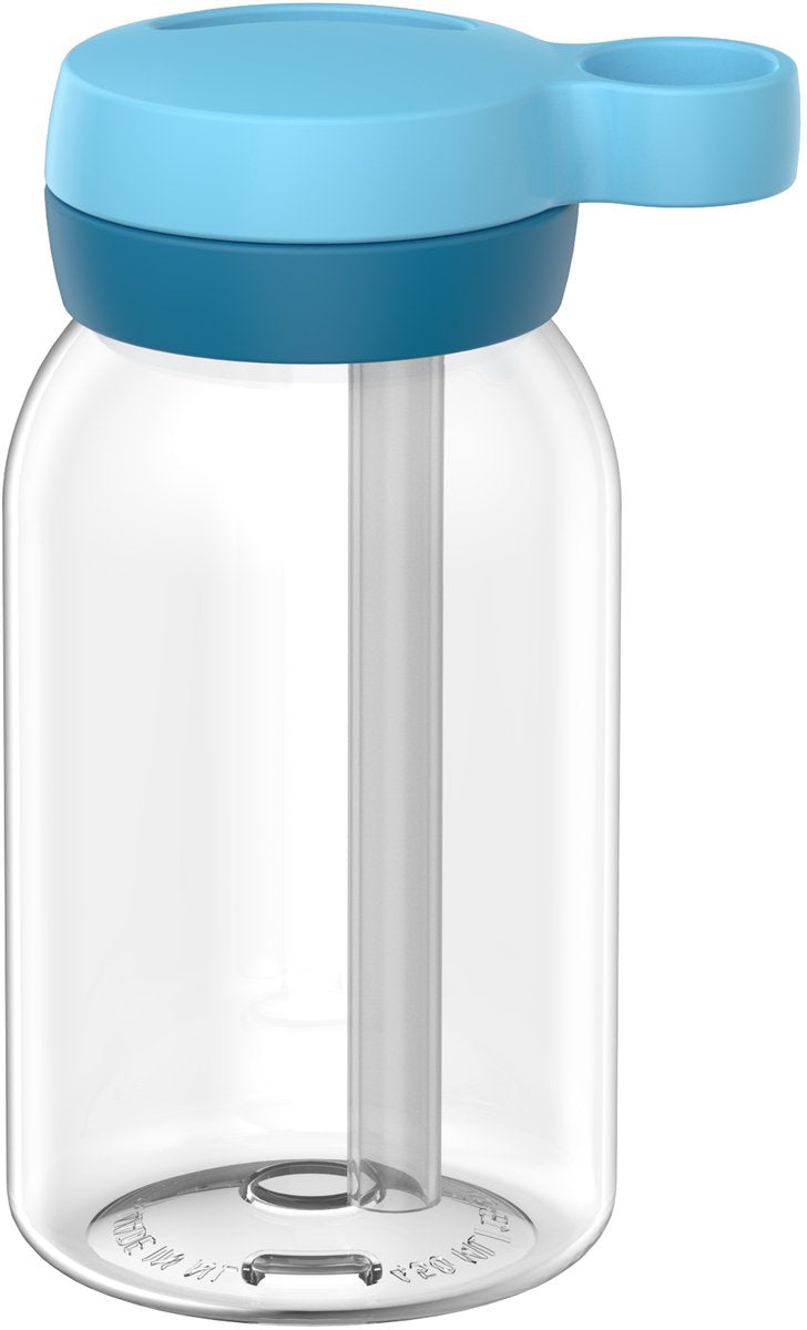 Gourde Mepal avec paille campus - 450 ml - gourde pour enfants - étanche - couvercle hygiénique à visser - bleu froid