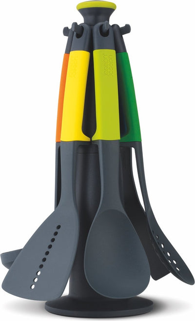Joseph joseph - carrousel surélevé avec 6 ustensiles de cuisine - nylon - multicolore