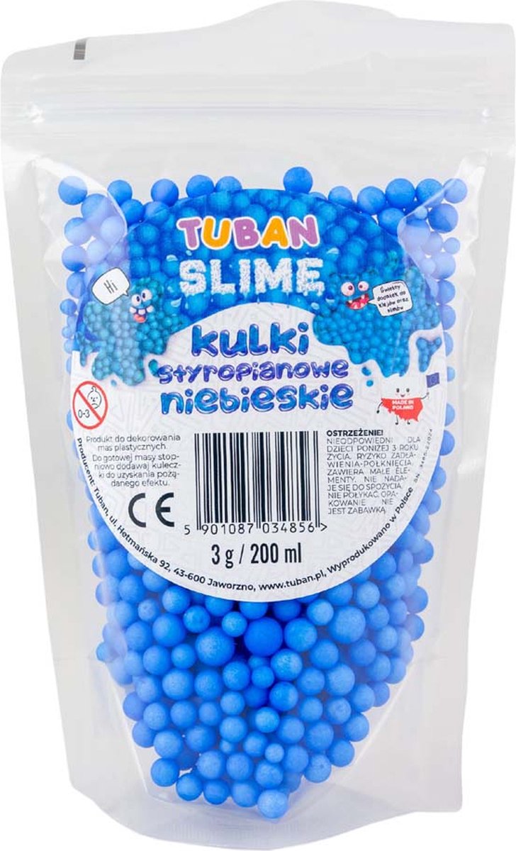 Tuban - boules de polystyrène – bleu 200 ml
