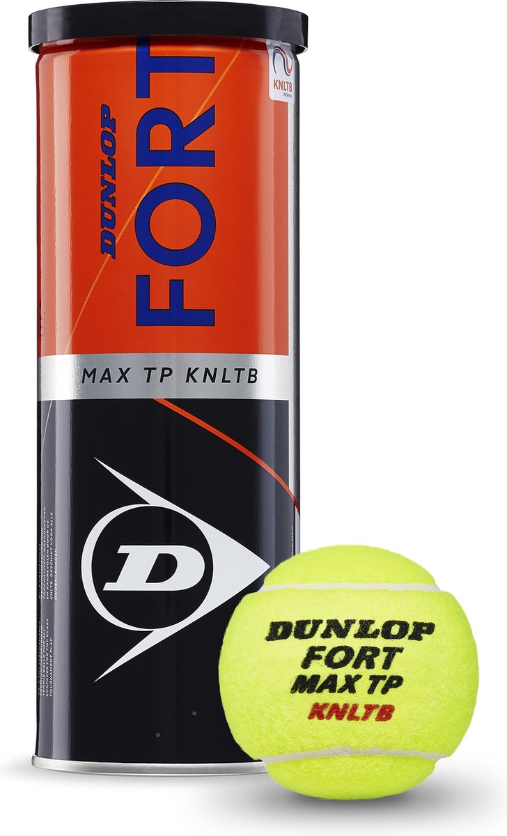 Dunlop - fort max tp knltb - balles de tennis - remplies de gaz - 3 balles