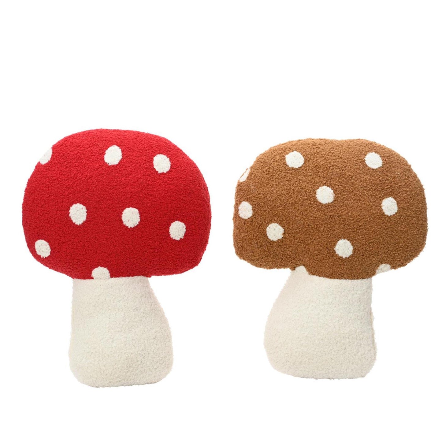 Decoris coussin champignon polyester 37x32x5cm