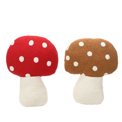 Decoris coussin champignon polyester 37x32x5cm