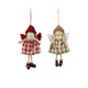Decoris Pendentif de Noël ange polyester 13x7x3cm
