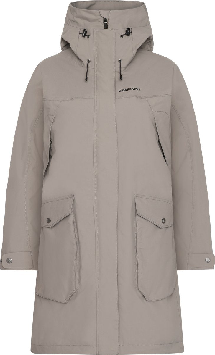 Didriksons veste outdoor femme thelma wns parka 10 - marron cendré