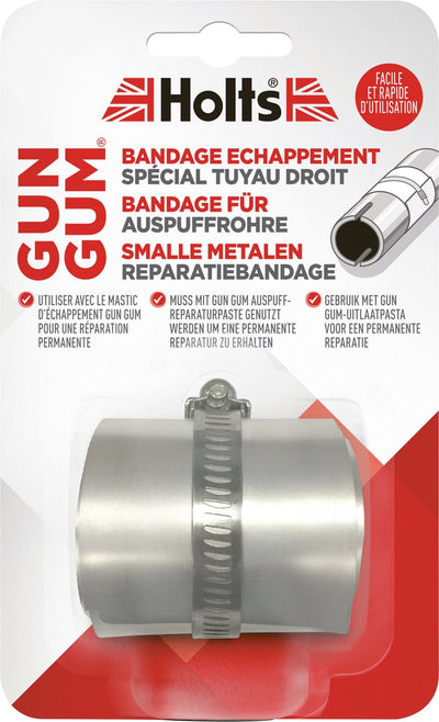 Holts gun gum flexiwrap bandage en acier tuyau d'échappement 210 x 50 mm