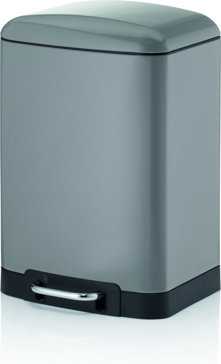 Kela poubelle acier inoxydable gris, 12 l - | davino