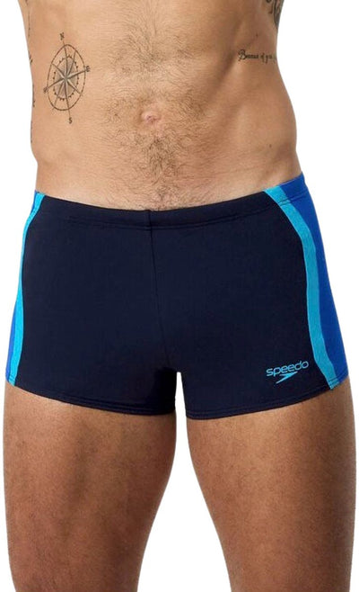 Short de bain sport homme Speedo solid splice aqua short - bleu marine