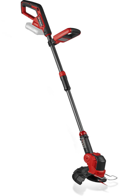 Coupe-herbe à batterie Einhell ge-ct 18 25-1 li solo - power x-change - 18 v li-ion - diamètre de coupe : 25 cm - tête moteur rotative et inclinable - protège-fleurs - excl. batterie et chargeur