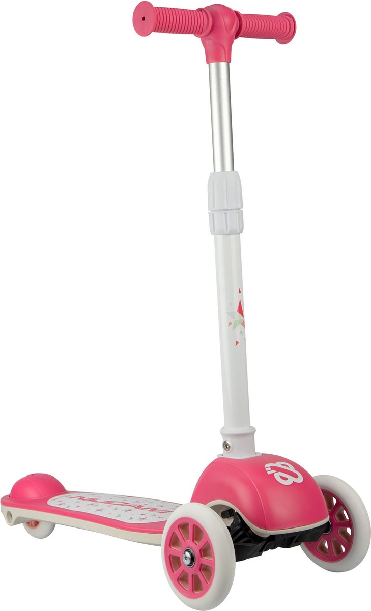 Tri-scooter Nijdam - dream rider - rose blanc