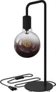 Lampe de table Calex u-line - industrielle - culot E27 - noir - excl. source de lumière