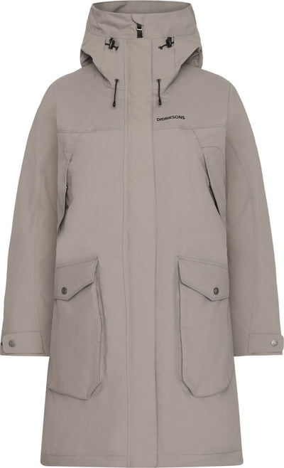 Didriksons veste outdoor femme thelma wns parka 10 - marron cendré