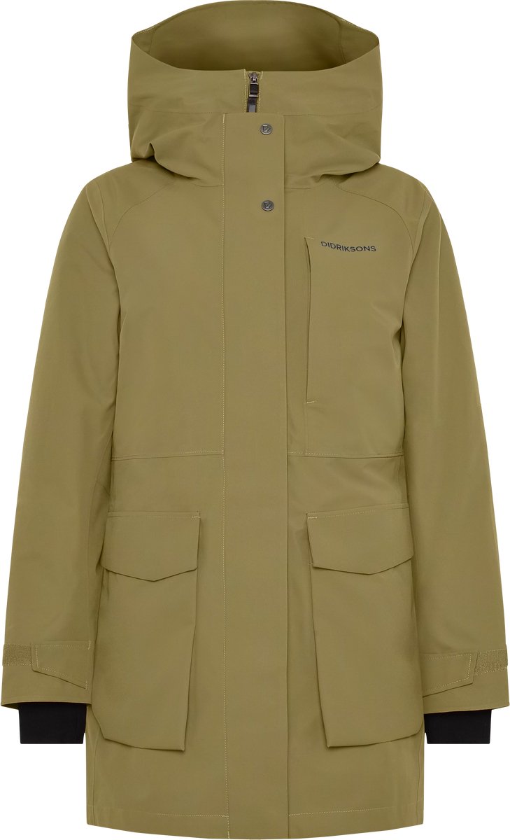 Didriksons harriet wns parka veste outdoor femme - vert olive