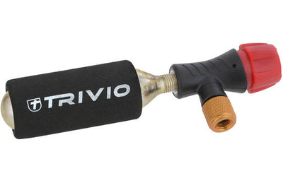 Trivio - adaptateur co2 + cartouche co2 16 grammes + manchon néoprène