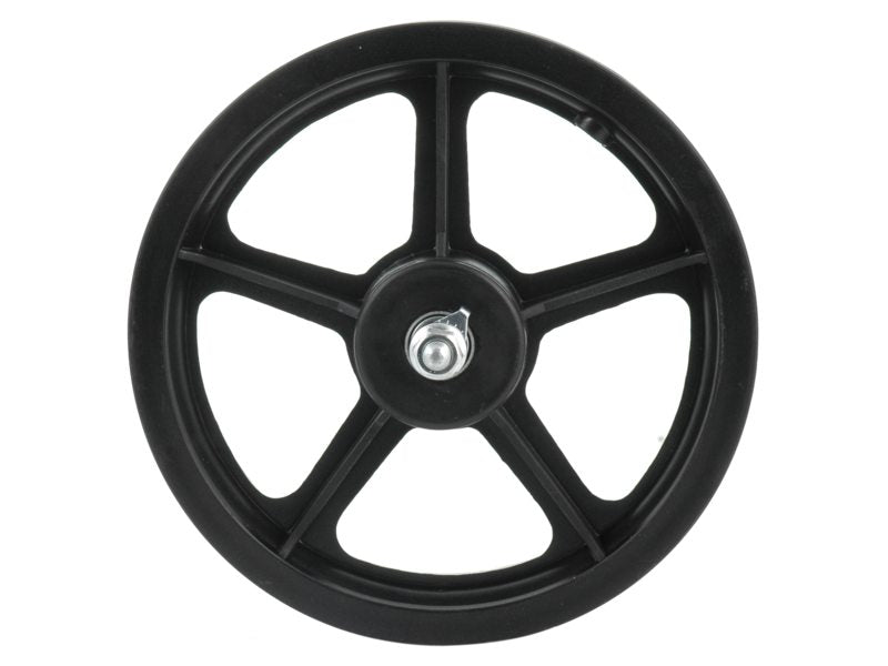 HZB Roue avant 12 pouces Etro 203 Axe fixe noir en plastique