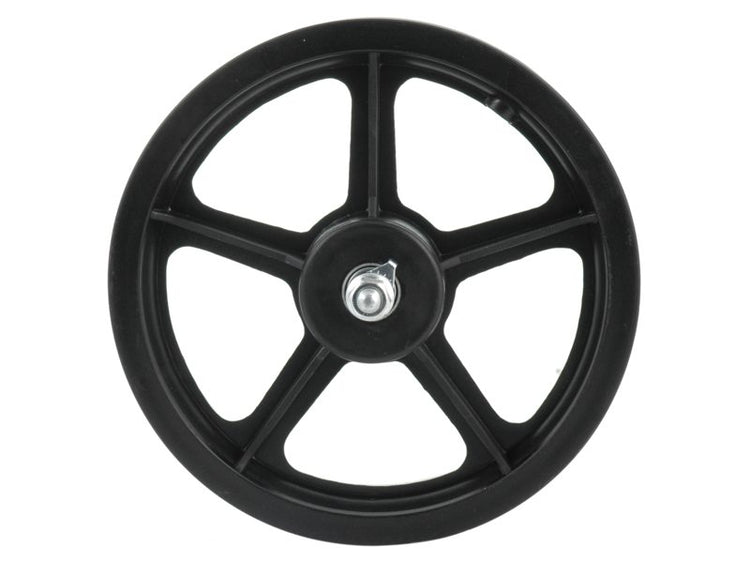 HZB Roue avant 12 pouces Etro 203 Axe fixe noir en plastique