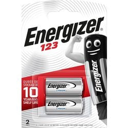 Piles électrificateur 123 pack 2 pcs