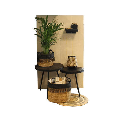 Gerkimex ensemble de paniers 3 pièces anthracite naturel