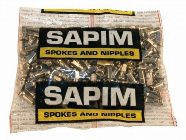 Sapim - Spaaknippel velg 13 voor spaak 14 zilver (100 stuks)