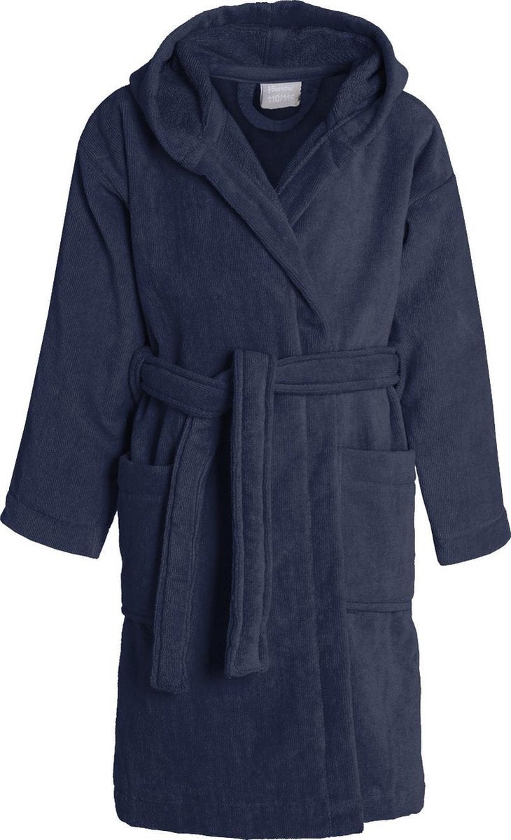Hippocampe - pure - peignoir enfant - indigo - 158 164