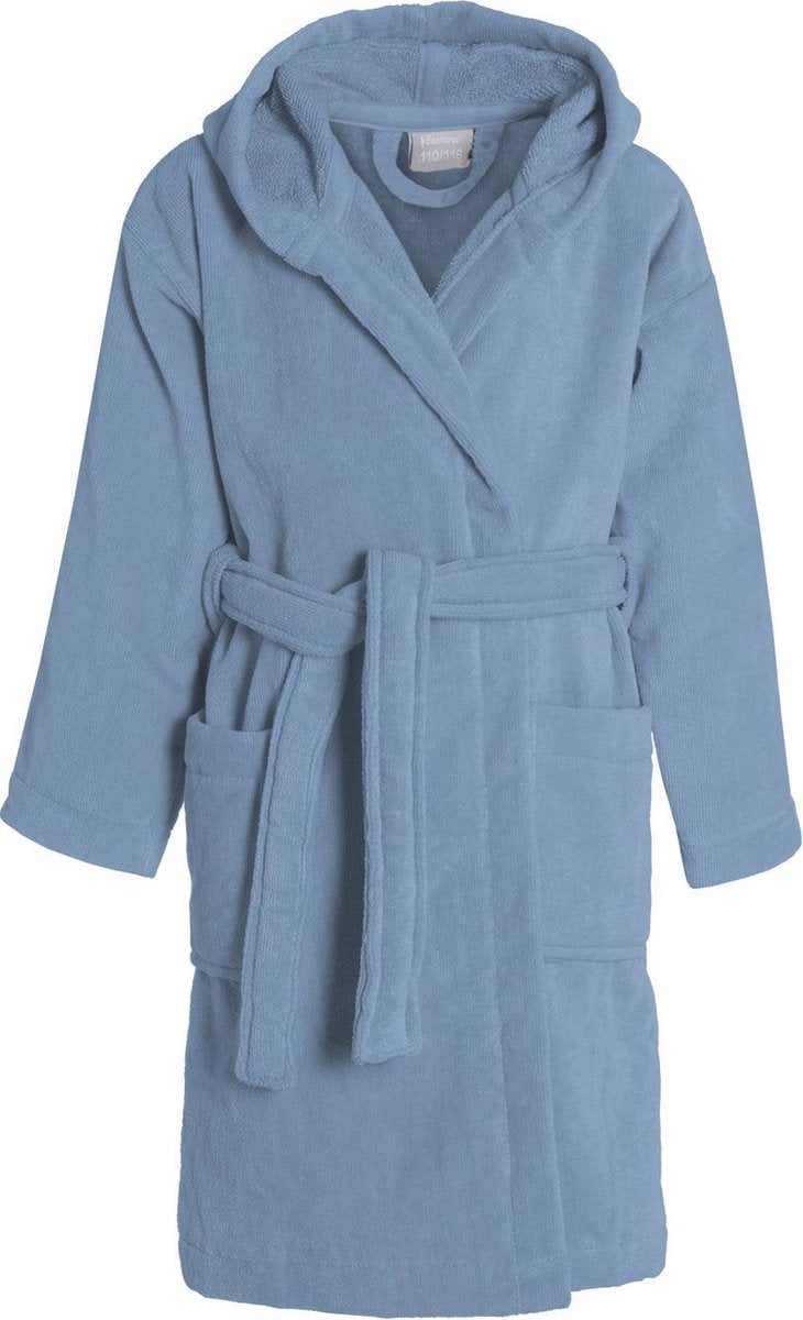 Hippocampe - pure - peignoir enfant - denim - 134 140