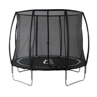 Trampoline d'alerte avec du filet de sécurité noir 305 cm