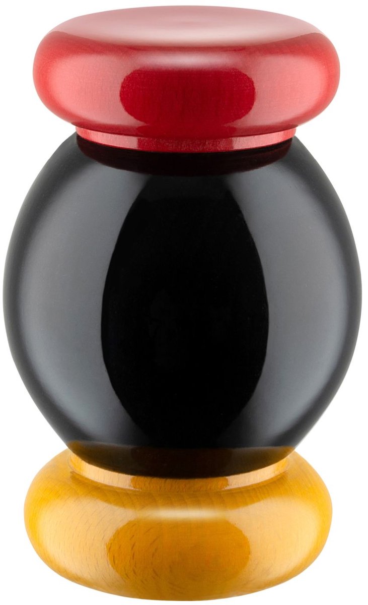 Moulin à poivre Alessi Ball Twergi - es18 - noir - par ettore sotsass