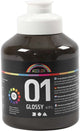 Creativ company peinture acrylique brillante, marron, 500 ml 1 bouteille