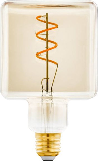 Lampe LED Eglo - E27 - ø 9,5 cm - ambre - carrée - 1600k - dimmable